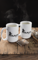 Baskılı Porselen Oval Kupa Bardak - Görsel 2