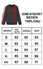 Msah Giyim 2 İplik Pamuklu Şardonsuz Slim Fit Bisiklet Yaka Baskılı Sweatshirt - Görsel 4