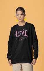 Msah Giyim 2 İplik Pamuklu Şardonsuz Slim Fit Bisiklet Yaka Baskılı Sweatshirt - Görsel 2