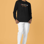 Msah Giyim 2 İplik Pamuklu Şardonsuz Slim Fit Bisiklet Yaka Baskılı Sweatshirt